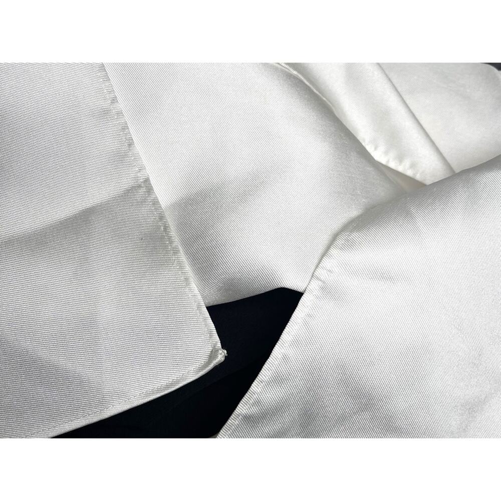 SOLACE LONDON Kinsley Strapless Ruched Draped Maxi Dress in Cream & Black Sz 0 - Picture 6 of 12